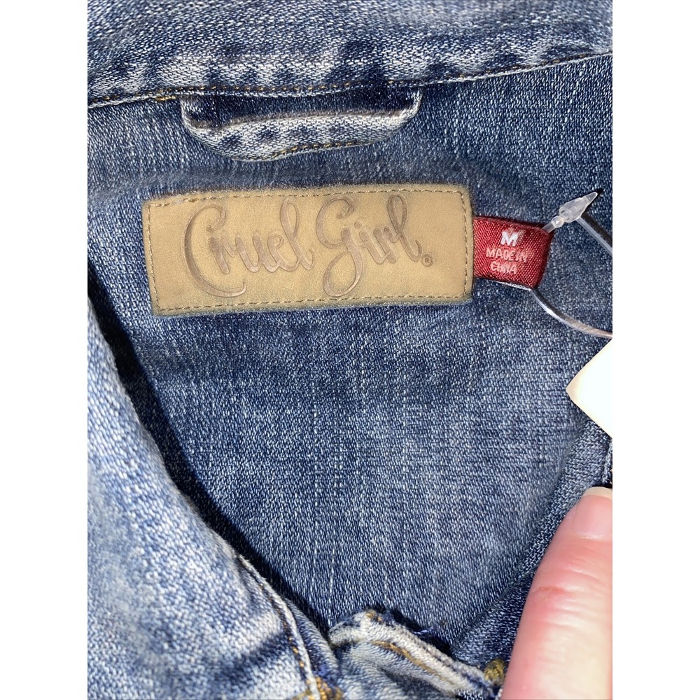 New Reichert Celebration Cruel Girl womens Jean jacket Sz medium - Picture 4 of 7